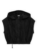 Скъсен черен елек с предно закопчаване от Gulliver