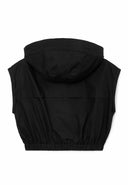 Скъсен черен елек с предно закопчаване от Gulliver