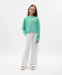 Панталони тип бели за МОМИЧЕ основен изглед