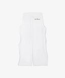 Pantaloni tip „tub” pentru fată, din tricot, cu detalii detașabile, albi, Gulliver