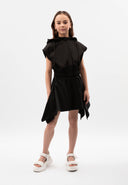 Черни свободни шорти с колан на ластик от Gulliver