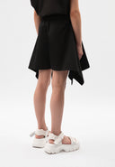 Черни свободни шорти с колан на ластик от Gulliver