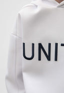 Бяло худи силует овърсайз от Gulliver