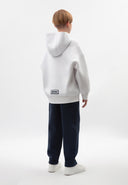 Бяло худи силует овърсайз от Gulliver