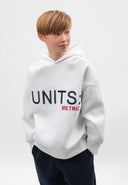 Бяло худи силует овърсайз от Gulliver