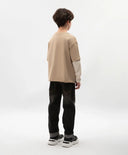 Longsleeve pentru băieți cu imitație de straturi bej Gulliver