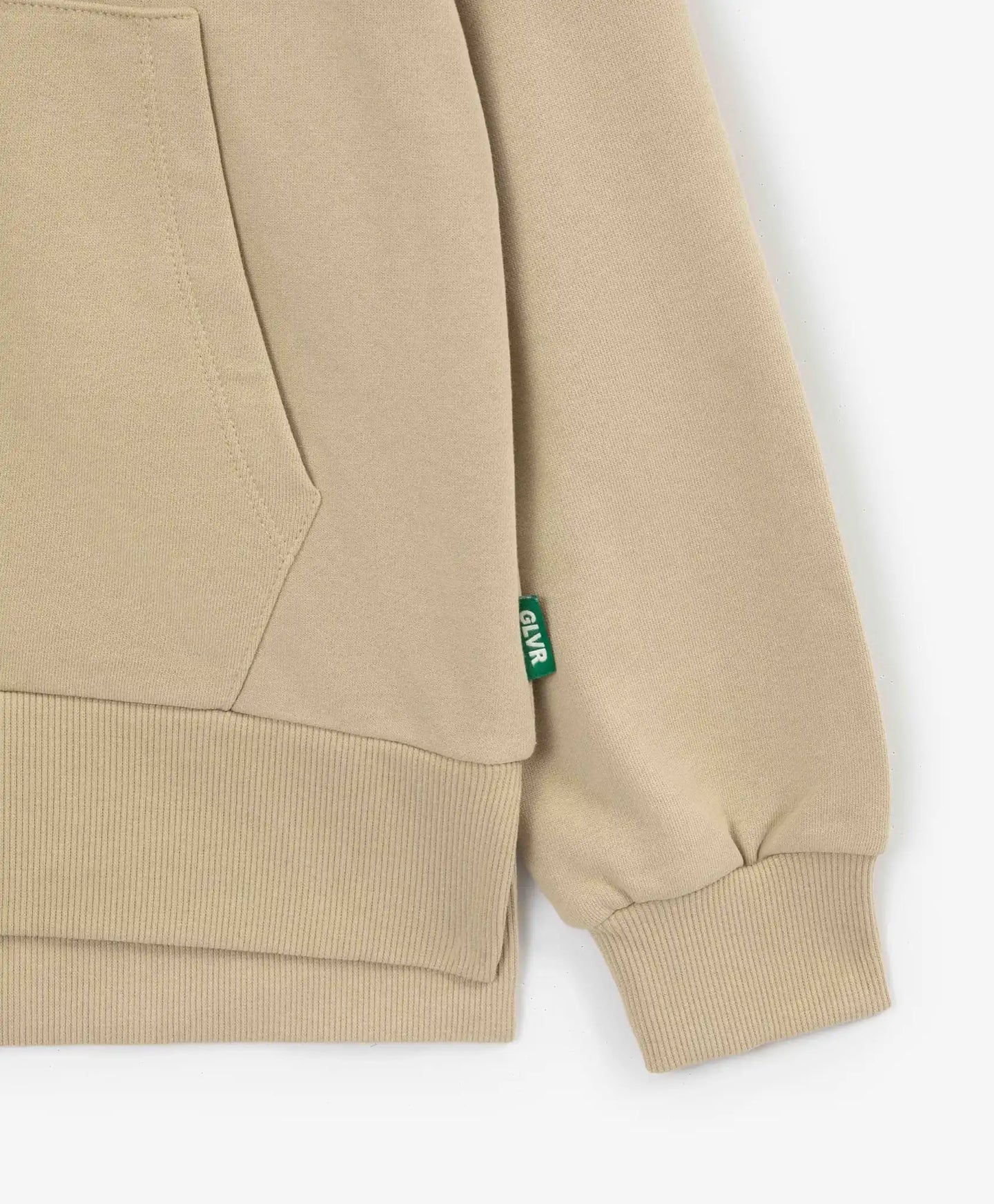 Hanorac deschis cu glugă pentru băieți din material de bumbac bej Gulliver