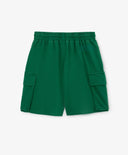 Pantaloni scurți pentru băiat, din tricot, cu buzunare cargo, verzi, Gulliver