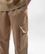 Pantaloni textili pentru băiat, cu buzunare cargo, bej, Gulliver
