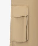 Pantaloni textili pentru băiat, cu buzunare cargo, bej, Gulliver