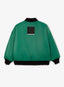 Geacă bomber căptușită pentru băiat din material impermeabil verde Gulliver