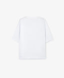 Tricou oversize pentru băiat, alb, cu imprimeu, Gulliver