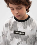 Tricou oversize pentru băiat, alb, cu imprimeu, Gulliver