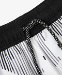 Pantaloni scurți de baie pentru băiat, cu imprimeu alb, Gulliver