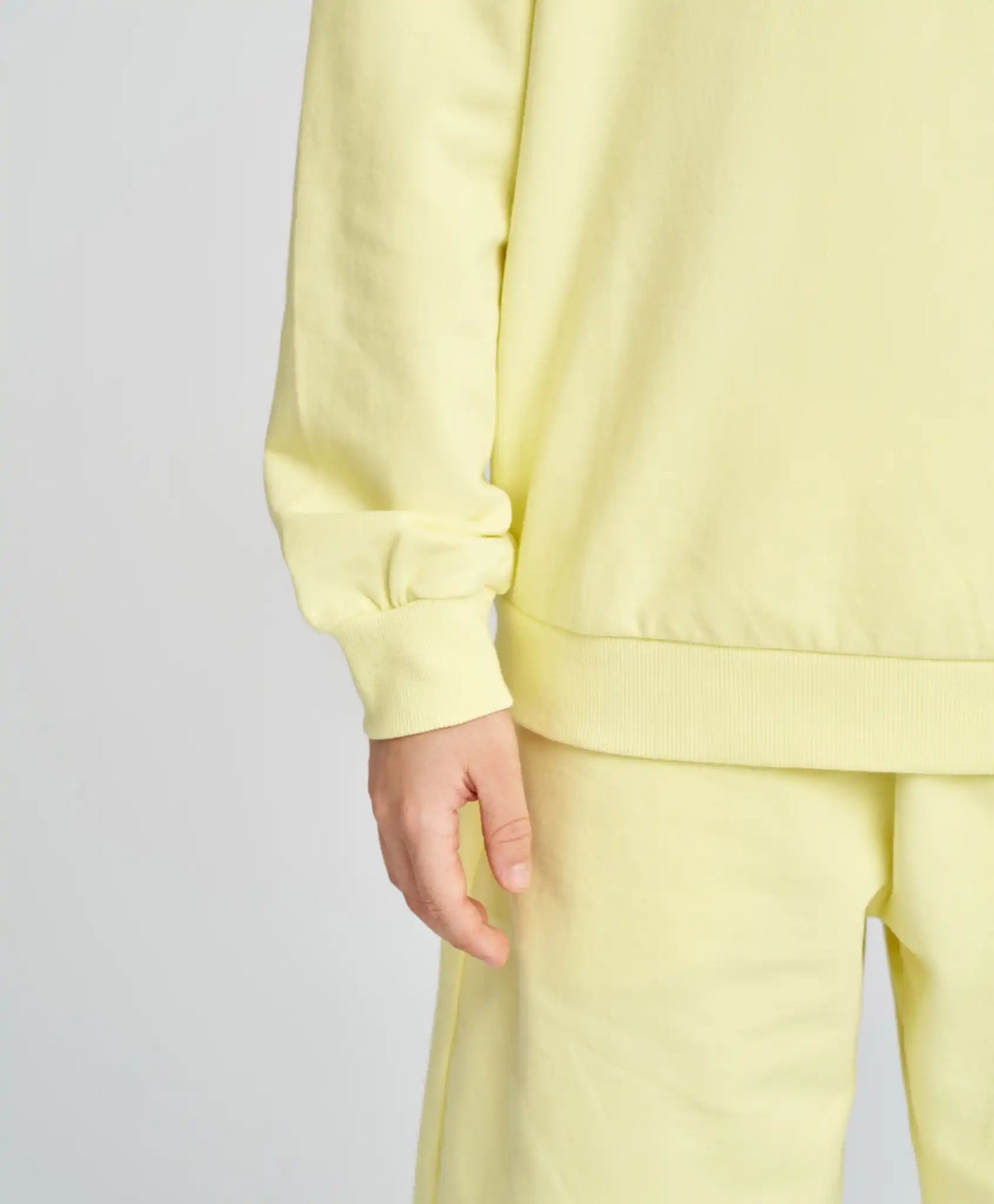 Hanorac de bază pentru copii galben Button Blue