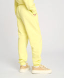 Joggeri de bază pentru copii, galbeni, cu talie elastică, Button Blue