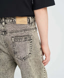 Blugi drepți pentru copii, gri, Button Blue