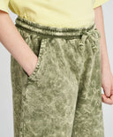 Pantaloni scurți pentru băiat, verzi, cu talie elastică, Button Blue