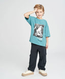 Детски карго черни за МОМЧЕ основен изглед