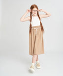 Sarafan Tricou cu fustă din in pentru fete multicolor Button Blue