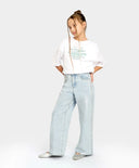 Дънки палацо сини за МОМИЧЕ основен изглед