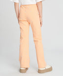 Colanți pentru fată, portocalii, cu talie elastică și imprimeu, Button Blue