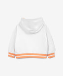 Hoodie pentru fetiță cu print cu font, alb Gulliver.