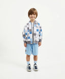 Hanorac tip bomber pentru băiat din fleece, multicolor, Gulliver.