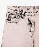 Jeans tip „tub” cu talie înaltă și decolorare contrastantă pentru fată, roz, Gulliver.