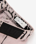 Jeans tip „tub” cu talie înaltă și decolorare contrastantă pentru fată, roz, Gulliver.