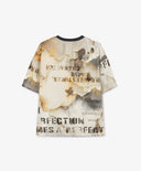Tricou cu mânecă scurtă pentru băiat, croială liberă cu print original, multicolor, Gulliver.