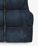 Vestă căptușită pentru băiat din denim, cu quilt, albastru, Gulliver.