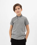 Тениска с къс ръкав сиво за МОМЧЕ основен изглед