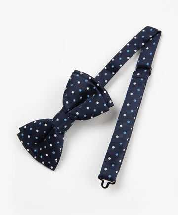 Papion din material texturat, albastru, Gulliver