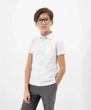 Поло с къс ръкав бяло за МОМЧЕ основен изглед