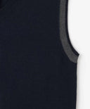 Cardigan tricotat cu dungi contrastante, albastru, Gulliver