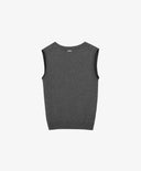 Cardigan tricotat cu decolteu în V, gri, Gulliver