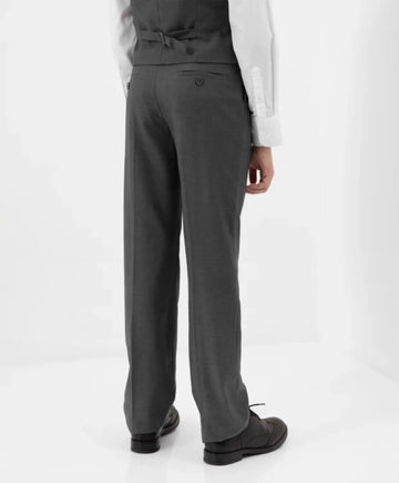 Pantaloni clasici cu croială dreaptă, gri, Gulliver