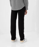 Pantaloni clasici cu croială dreaptă, negri, Gulliver