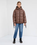 Яке бомбър с изкуствен пух, изработено от еко кожа от Gulliver