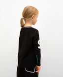 Черна тениска с дълъг ръкав от Gulliver