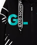 Стилен суитшърт с качулка и предно закопчаване от футер от Gulliver