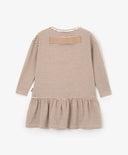 Бежова плетена рокля за МОМИЧЕ основен изглед