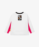 Блуза с дълъг ръкав бяла за МОМИЧЕ основен изглед