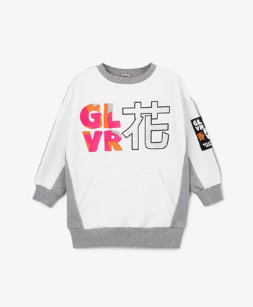 Hanorac combinat din tricot gri de la Gulliver