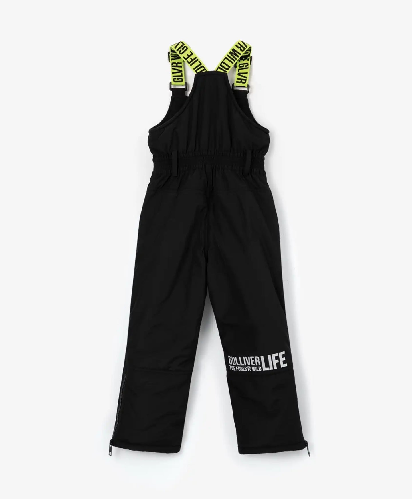 Salopetă de iarnă din material mat, neagră, Gulliver