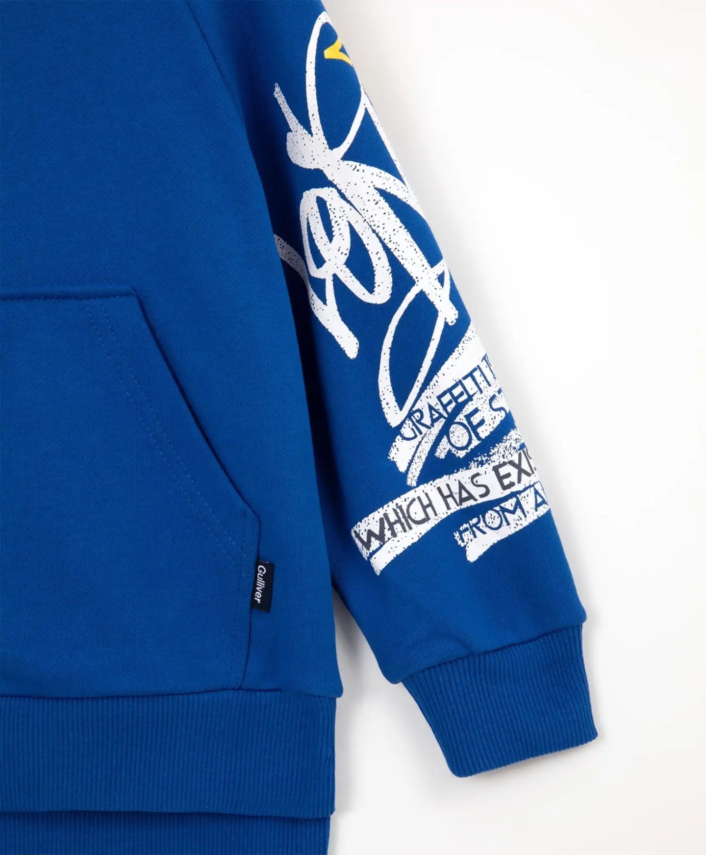 Hanorac cu fermoar albastru de la Gulliver