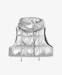 Елек от сияещ сребрист шушляк с изкуствен пух от Gulliver