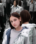 Елек от сияещ сребрист шушляк с изкуствен пух от Gulliver