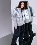 Елек от сияещ сребрист шушляк с изкуствен пух от Gulliver